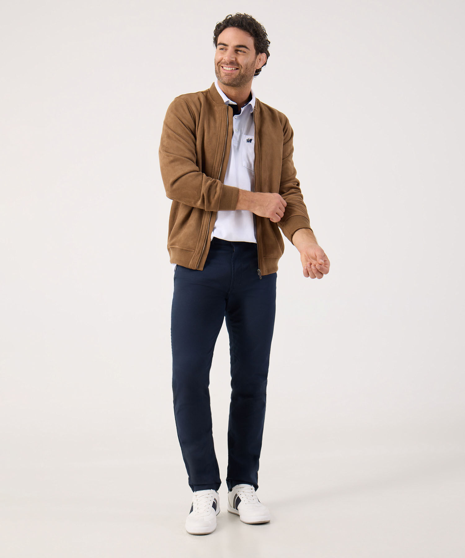 Pantal&oacute;n 5 Bolsillos Unicolor Con Silueta Slim Fit, C&iacute;trico Marinero